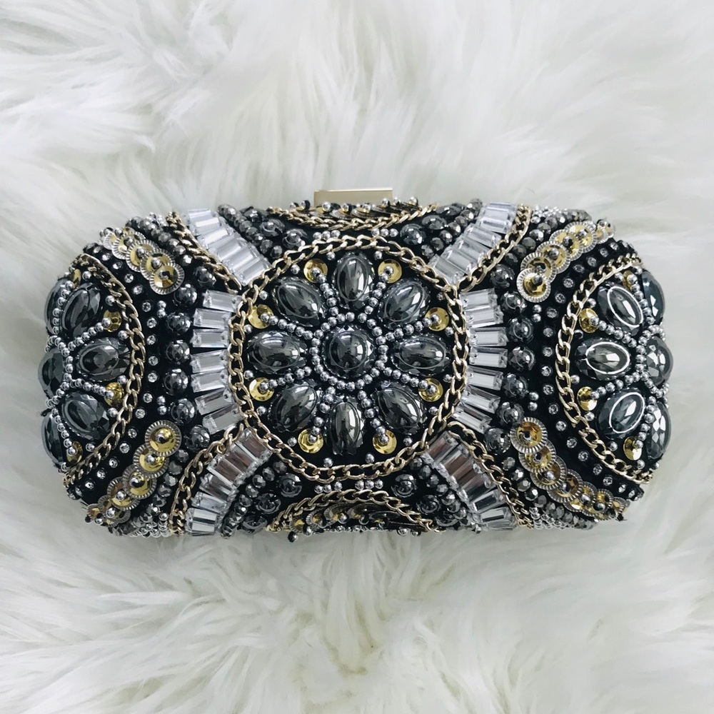 Aldo beaded clutch